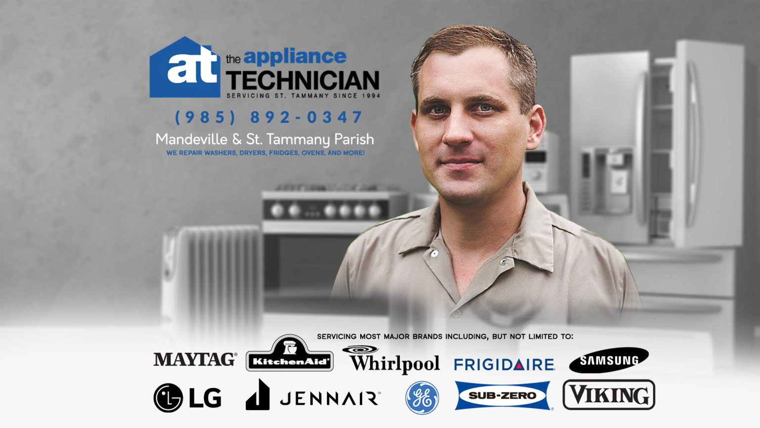 Refrigerator, Ice Maker, Stove, Oven, Fridge & Range Repair Gretna, Metairie & New Orleans LA